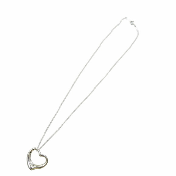 TIFFANY Elsa Peretti Open Heart Silver 925 Necklace - Picture 2 of 6